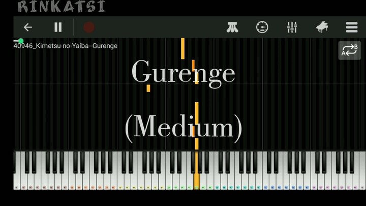 kimetsu No Yaiba/Demon Slayer Gurenge (Medium) | piano Tutorial