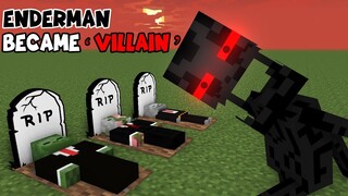 Monster School - Enderman Became Villain - minecraft animatio