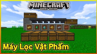 Hướng Dẫn Làm Máy Lọc Vật Phẩm Trong Minecraft PE | Sorting Item Minecraft PE / Bedrock 1.18