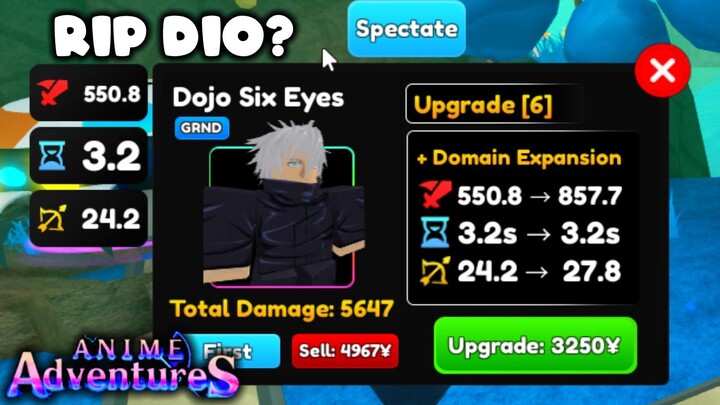 [LEAK!] Mythic Gojo is the NEW META?! (RIP DIO?) | Anime Adventures ROBLOX