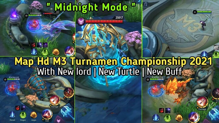 Map ultra Hd M3 Turnamen Mode Malam With New Lord-turtle-buff Mobile legends