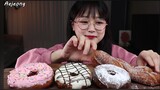 ASMR | SUB | HOMEMADE DONUTS🍩 | COOKING & MUKBANG | EATING SOUNDS by 애정 Aejeong