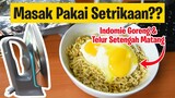 Masak Indomie Goreng Telur Pakai Setrika Pakaian | Masak Pakai Setrika