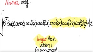 2nd way: trig 𝖎𝖓𝖙𝖊𝖌𝖗𝖆𝖑 ∫sin(x)cos(x)cos(4x)cos(8x)cos(16x)cos(32x)cos(64x) dx