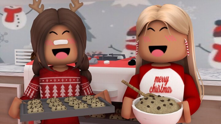 Family CHRISTMAS *Baking Day!* | Bloxburg Family Roleplay