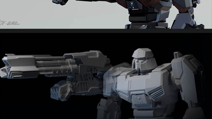 Detailed display of character modeling in Industrial Light & Magic's "Transformers: Origins": Blocka