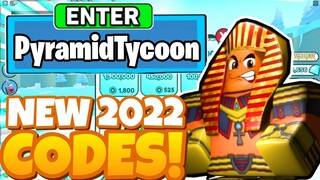 ALL NEW SECRET OP CODES *💸 2X CASH* UPDATE! Roblox Pyramid Tycoon codes 2022