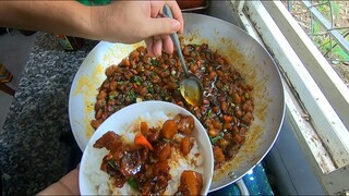 chảo tóp mỡ kho khô tiêu bự quá || việt miền tây