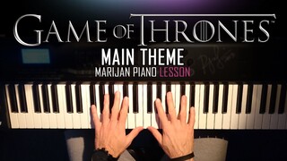 How To Play: Game Of Thrones - Main Theme | Piano Tutorial Lesson + Sheets