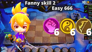 MAGIC CHESS NEW COMMANDER FANNY SKILL 2 FULL EXPLAIN TUTORIAL | MLBB MAGIC CHESS 666 BEST SYNERGY