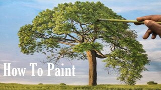 painting a Beautiful Tree With Acrylic | Time Lapse | # 55