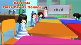 Baby Kia Hari Pertama Sekolah | Ica Alwi Family Vlog | Drama Sakura School Simulator