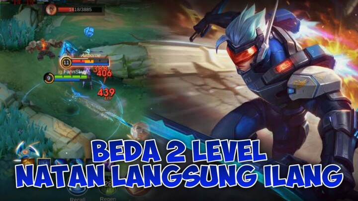 BEDA 2 LEVEL PUN NATAN LANGSUNG ILANG - Mobile Legends