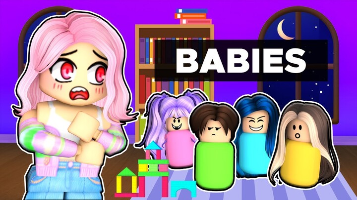 Adopting our first BABY in Roblox!
