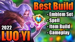 LUO YI BEST BUILD 2022 | TOP 1 GLOBAL LUO YI BUILD | LUO YI - MOBILE LEGENDS | MLBB