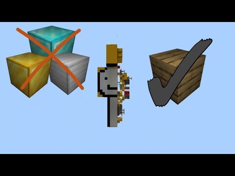 Beating Minecraft only using Wooden Tools!