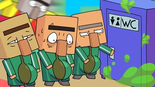 SQUID GAME (오징어 게임) - Minecraft With Green Light Red Light Toilet Challenge (Funny animation)