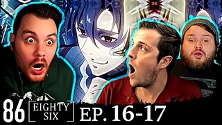 86 Eighty Six Episode 16 and 17 REACTION || Group Anime Reaction