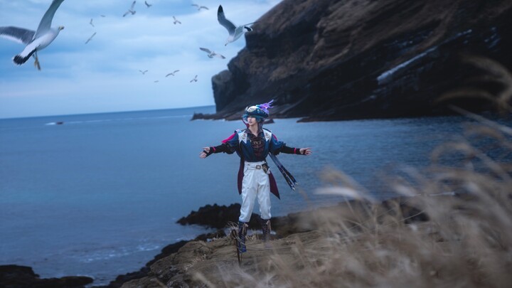 In order to take COS photos, I flew to a black sand beach abroad
