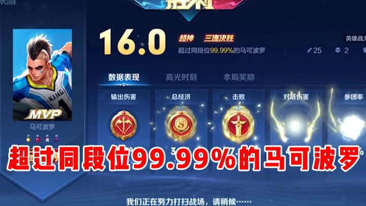 【Yuchen】More than 99.99% of Marco Polo in the same rank