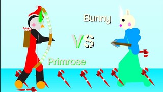 Primrose Vs Bunny - Christmas Special (Battle Of The Archers) - Stick Nodes Roblox Piggy