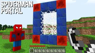 you HAVE to build SPIDER-MAN PORTAL in Minecraft ???