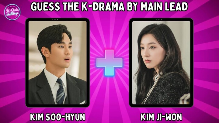 Guess the K-DRAMA by MAIN LEAD [2024 Mid Year Edition] #4 🤵👰 | VERY HARD K-DRAMA GAME