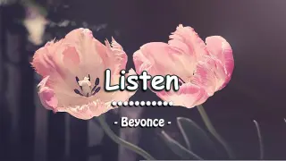 Listen - Beyonce ( KARAOKE )
