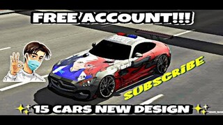 || CAR PARKING MULTIPLAYER 4.8.2 || FREE ACCOUNT GIVEAWAY || 15 CARS NEW DESIGN