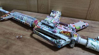 How to make a lifelike M4A1 out of advertising paper?