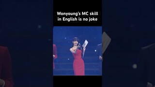 Wonyoung MC in English she’s so eloquent #wonyoung #ive #ivewonyoung #jangwonyoung #aaa #aaa2023
