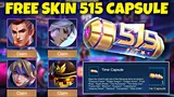NEW EVENT! FREE SKIN USING 515 TIME CAPSULE - 515 NEW EVENT MOBILE LEGENDS