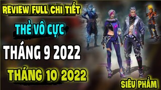 Review Full Chi Tiết Thẻ Vô Cực Tiếp Theo Thẻ Vô Cực Tháng 9 Thẻ Vô Cực Tháng 10  || Free Fire