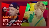[MASHUP] BTS × GOT7｜21st Century Girl + Just Right (Split Audio) / 방탄소년단 × 갓세븐｜21세기 소녀 + 딱 좋아