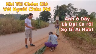 Chặt tre Châu Phi về làm giàn dưa chuột|| 2Q Vlogs Cuộc Sống Châu Phi