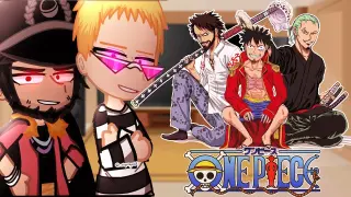 👒 Impel Down Characters react to Luffy, Law, Zoro -- Gacha Club -- One Piece -- Monkey D Galinha 👒