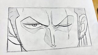 Easy to draw | how to draw zoro from one piece step-by-step