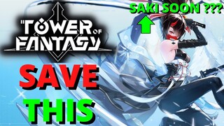 Tower Of Fantasy Vera 2.0 Battle Pass SAVE THIS New Events Week 3 Guide Saki Fuwa Soon!