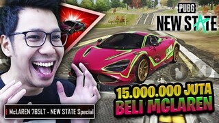 BELI MCLAREN BARU SEHARGA 15.000.000 MALAH DAPET 5 MOBIL! - PUBG NEW STATES