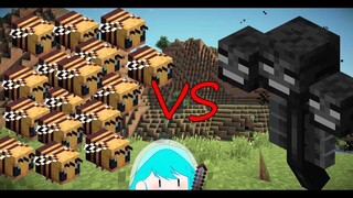 ĐÁNH WITHER BẰNG MỘT BẦY ONG TRONG MINECRAFT (THẤT BẠI THẢM HẠI)