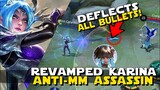 REVAMPED KARINA IS THE NEW HAYABUSA/GUSION | DEFLECTS BULLETS TOO! | MOBILE LEGENDS NEW UPDATE!