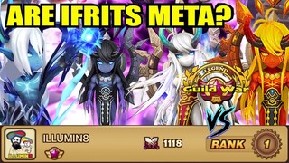 IFRIT TEAMS for OFFENSE in a Legend Guild War!! -Summoners War