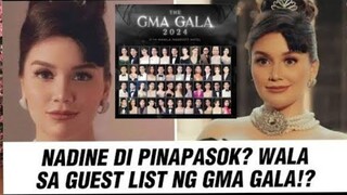 NADINE SAMONTE, INIMBITA SA GMA GALA PERO WALA SA EVENTS LIST. PINAUPO KATABI NG PAGKAIN