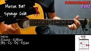 Meron Ba? - Sponge Cola (Guitar Cover With Lyrics & Chords)