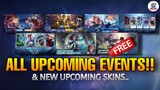All New Upcoming Events & New Skins Release Date | Mobile Legends New Update 2022
