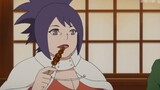 Naruto: Selain menggoda Naruto, dia juga suka makan bakso.