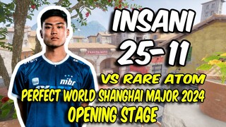 CS2 POV MIBR insani (25/11) vs Rare Atom (Inferno) @ Perfect World Shanghai Major 2024