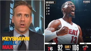 "RIP Prime James Harden" Max Kellerman goes crazy Heat DESTROY 76ers 106-92 in Game 1 without Embiid