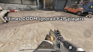 5 times CODM disappointed its F2P players