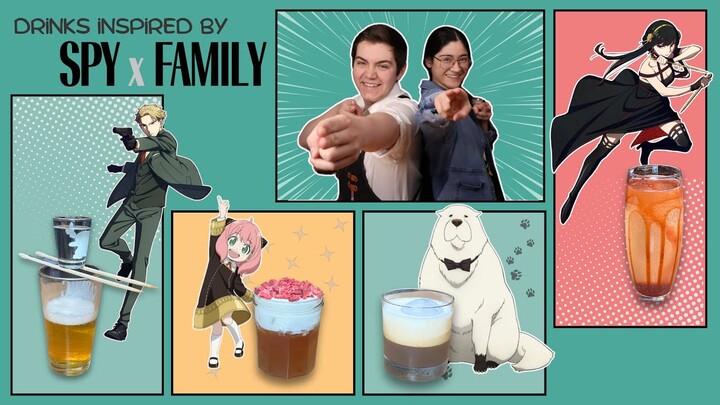 Drinks Inspired by Spy Family | 3 Cocktails and 1 Mocktail